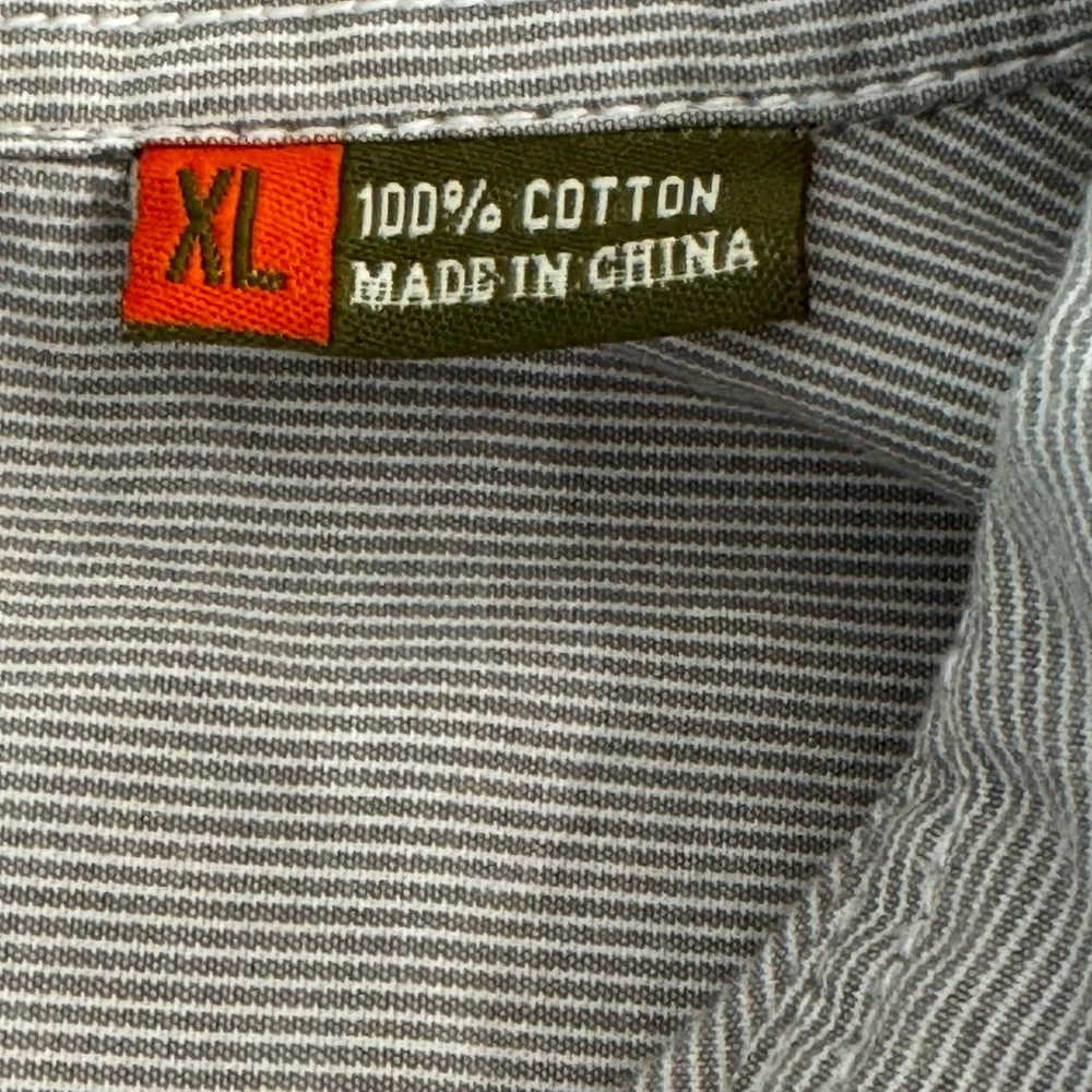 Howler Brothers Men’s Gray & White Striped Long Sleeve Button Up Shirt Size XL - Picture 4 of 7